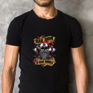 Official Skull Santa Claus Hail Odin Ya Filthy Animals Christmas Sweater shirt 1