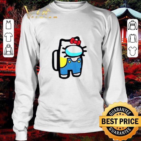 Top Hello Kitty Cat Crewmate Character Among Us Gaming shirt