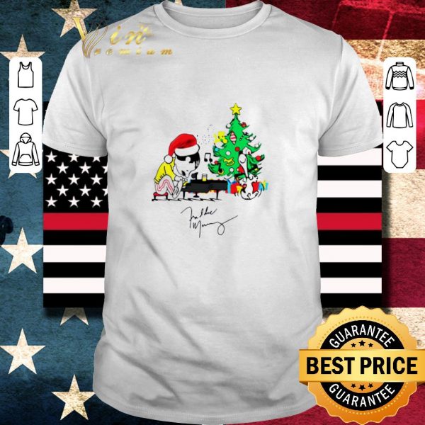 Top Freddie Mercury Character Christmas Tree Signature Sweater shirt