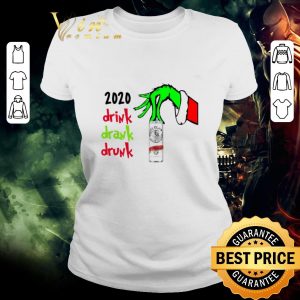 Top Hand Grinch Holding White Claw Hard Seltzer Watermelon 2020 Drink Drank Drunk Christmas Sweater shirt