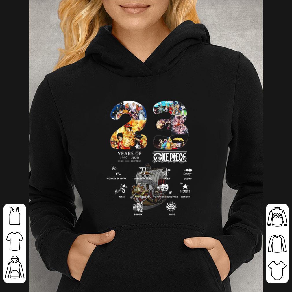 28399cf1 hot 23 years of 1997 2020 one piece more 980 chapter signatures shirt 4 - Hot 23 Years Of 1997-2020 One Piece More 980 Chapter Signatures shirt
