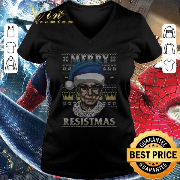 Nice Notorious RBG Merry Resistmas Ugly Christmas Sweater shirt