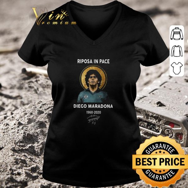 Official Riposa In Pace RIP Diego Maradona 1960-2020 Signature shirt