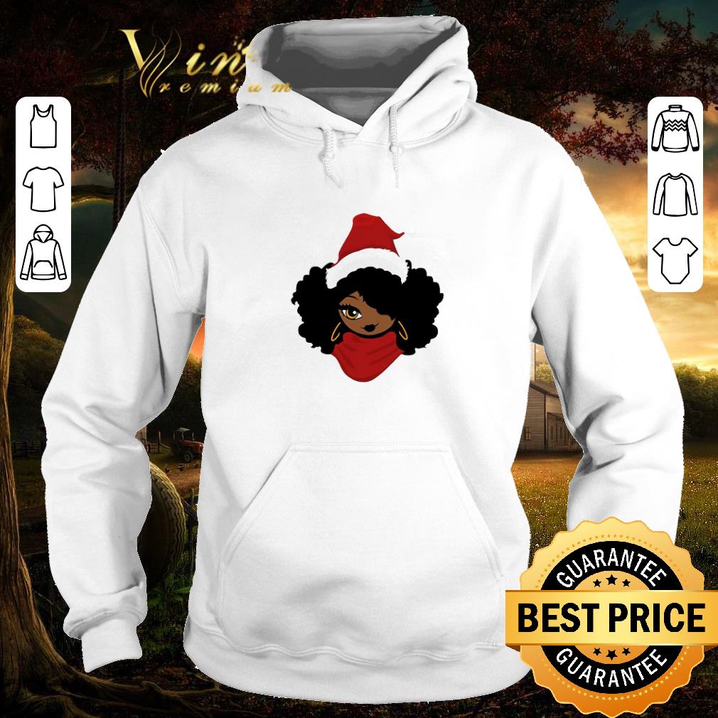 43891b4e top santa black girl christmas shirt 4 - Top Santa Black Girl Christmas shirt