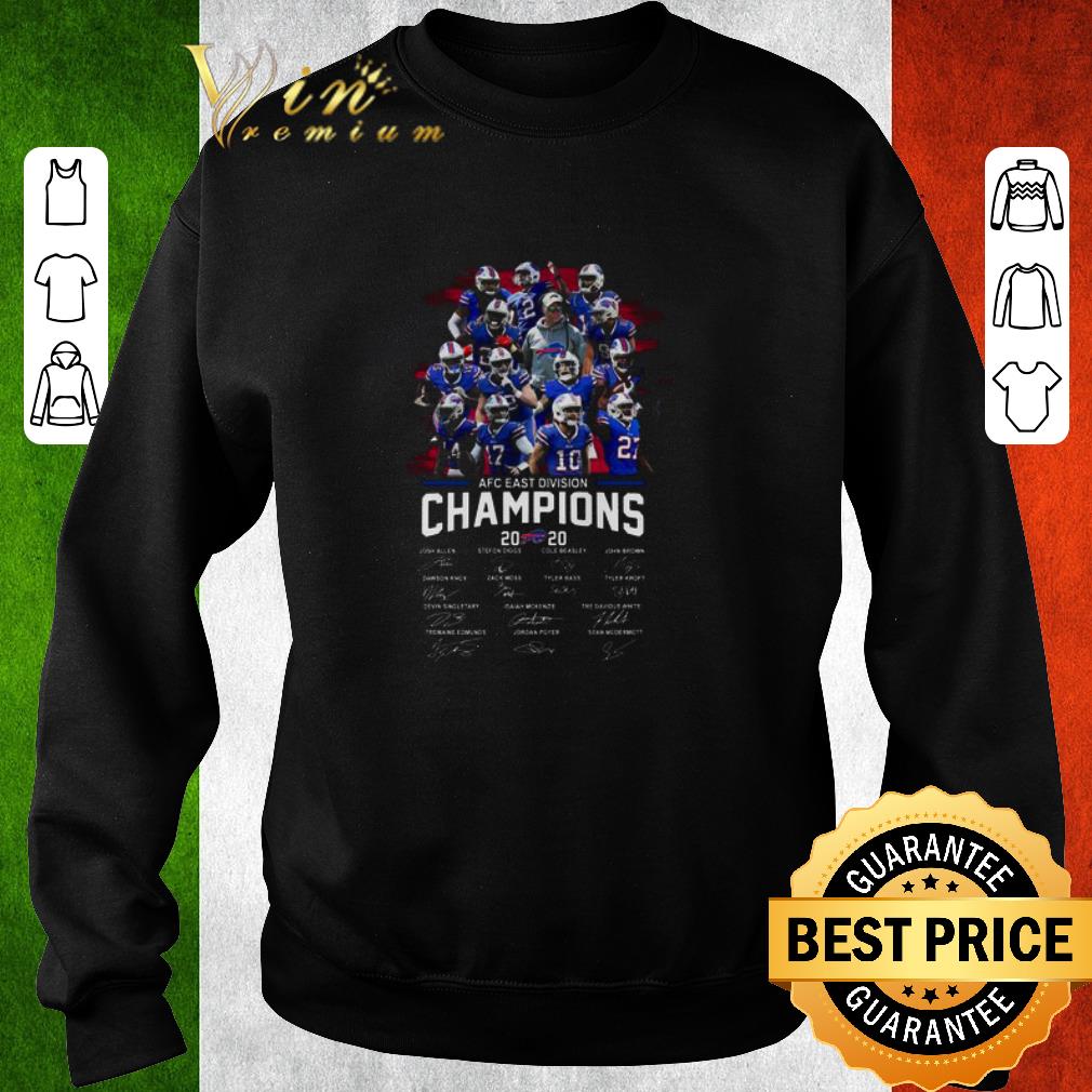 4be8966c premium afc east division champions 2020 buffalo bills signatures shirt 4 - Premium AFC East Division Champions 2020 Buffalo Bills Signatures shirt