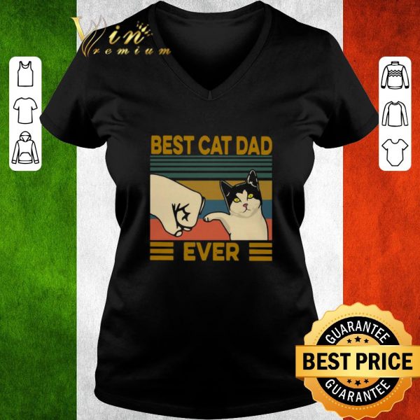 Premium Best Cat Dad Ever Vintage shirt