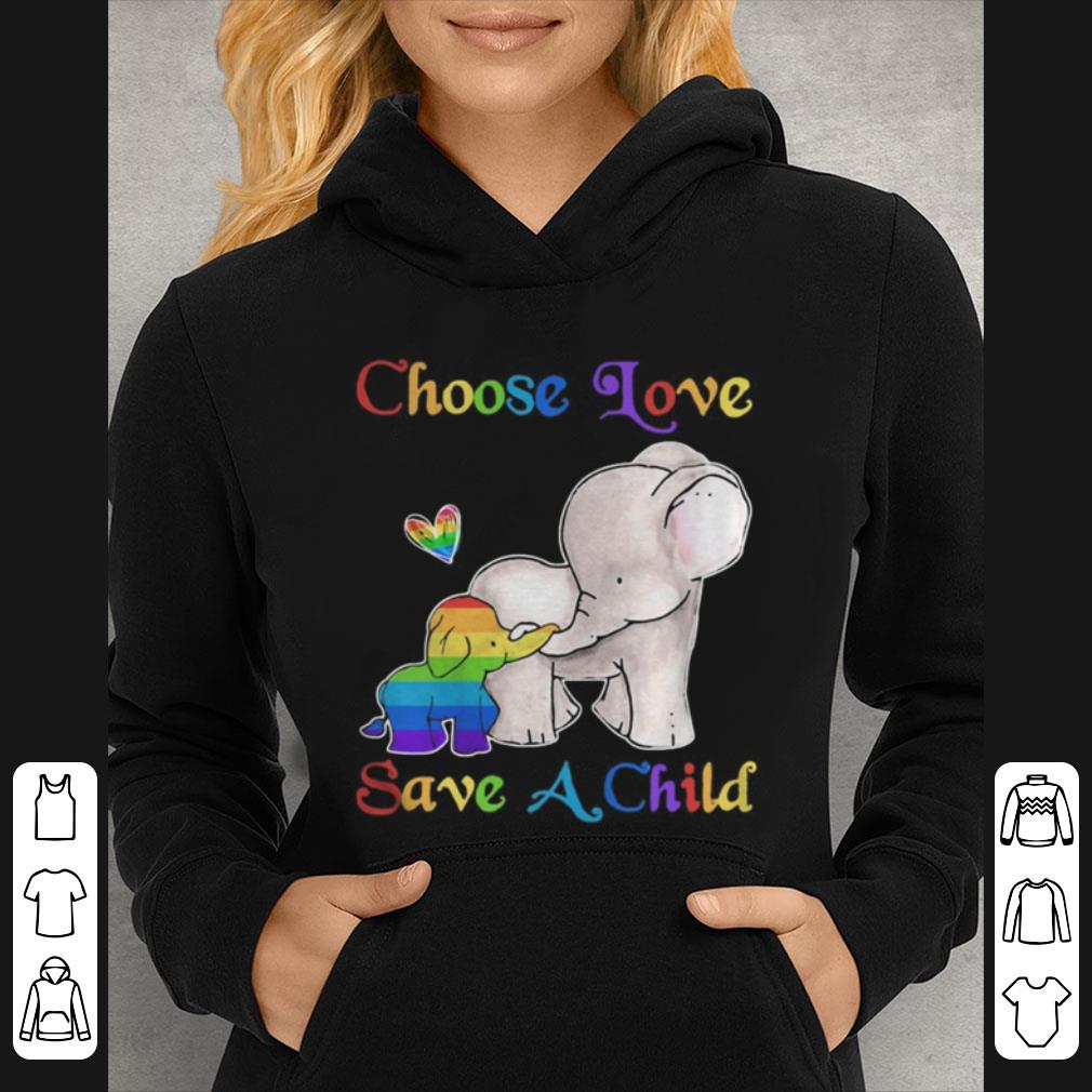 6363b3f3 official lgbt elephant family choose love save a child shirt 4 - Official Lgbt Elephant Family Choose Love Save A Child shirt