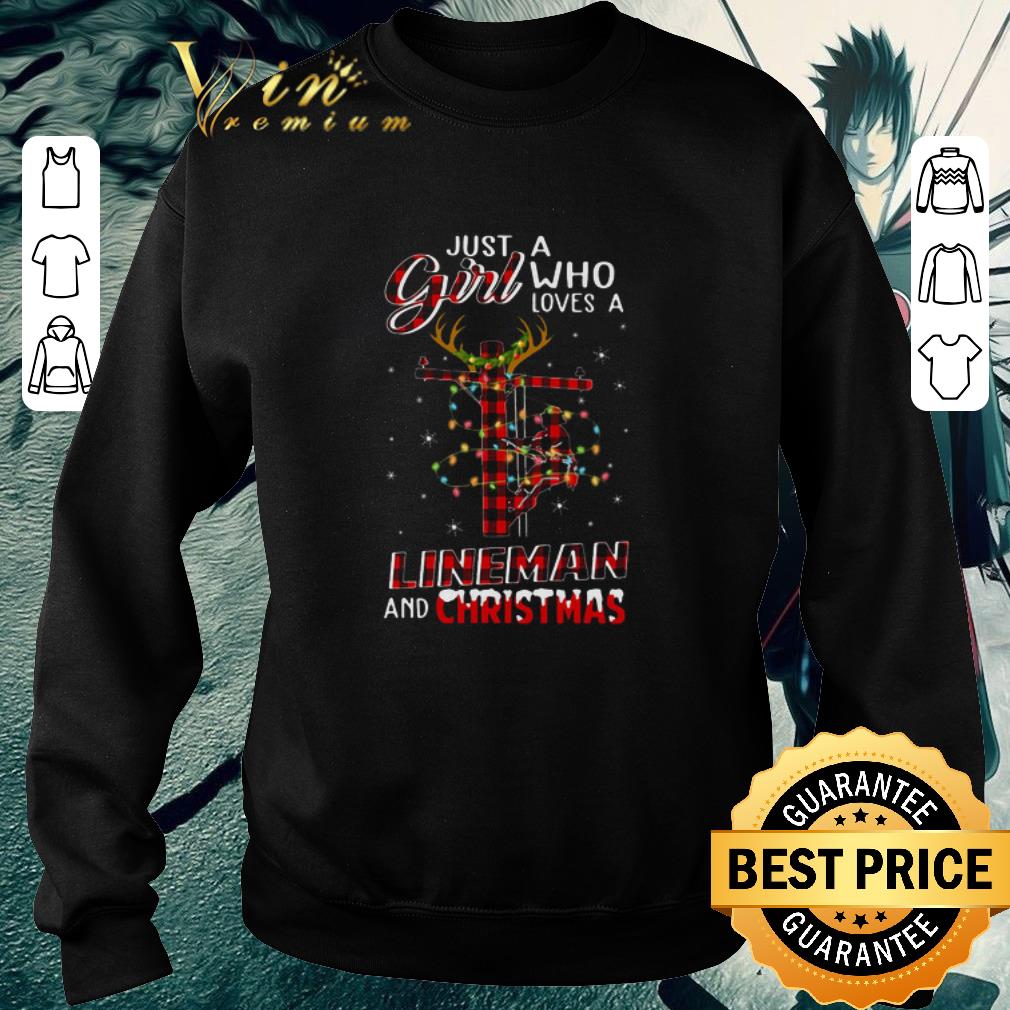 690b976e official just a girl who loves a lineman and christmas shirt 4 - Official Just A Girl Who Loves A Lineman And Christmas shirt