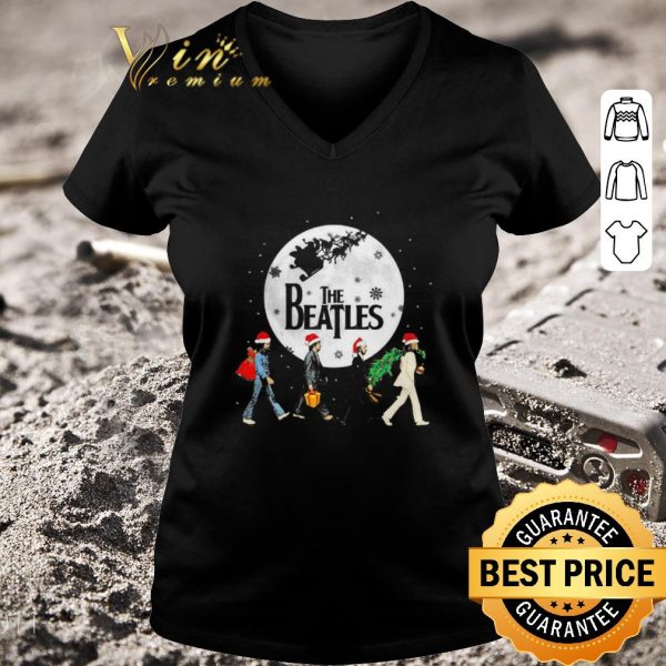 Official The Beatles Abbey Road Moon Christmas shirt