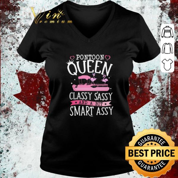 Premium Flamingo Pontoon Queen Classy Sassy And A Bit Smart Assy shirt