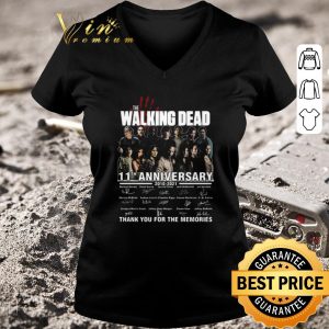 Top The Walking Dead 11th Anniversary 2010 2021 Thank You For The Memories Signatures shirt 2
