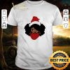 Top Santa Black Girl Christmas shirt
