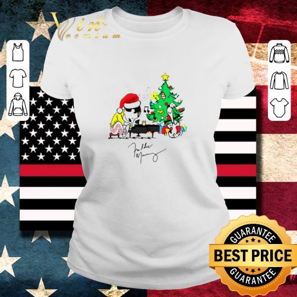Top Freddie Mercury Character Christmas Tree Signature Sweater shirt