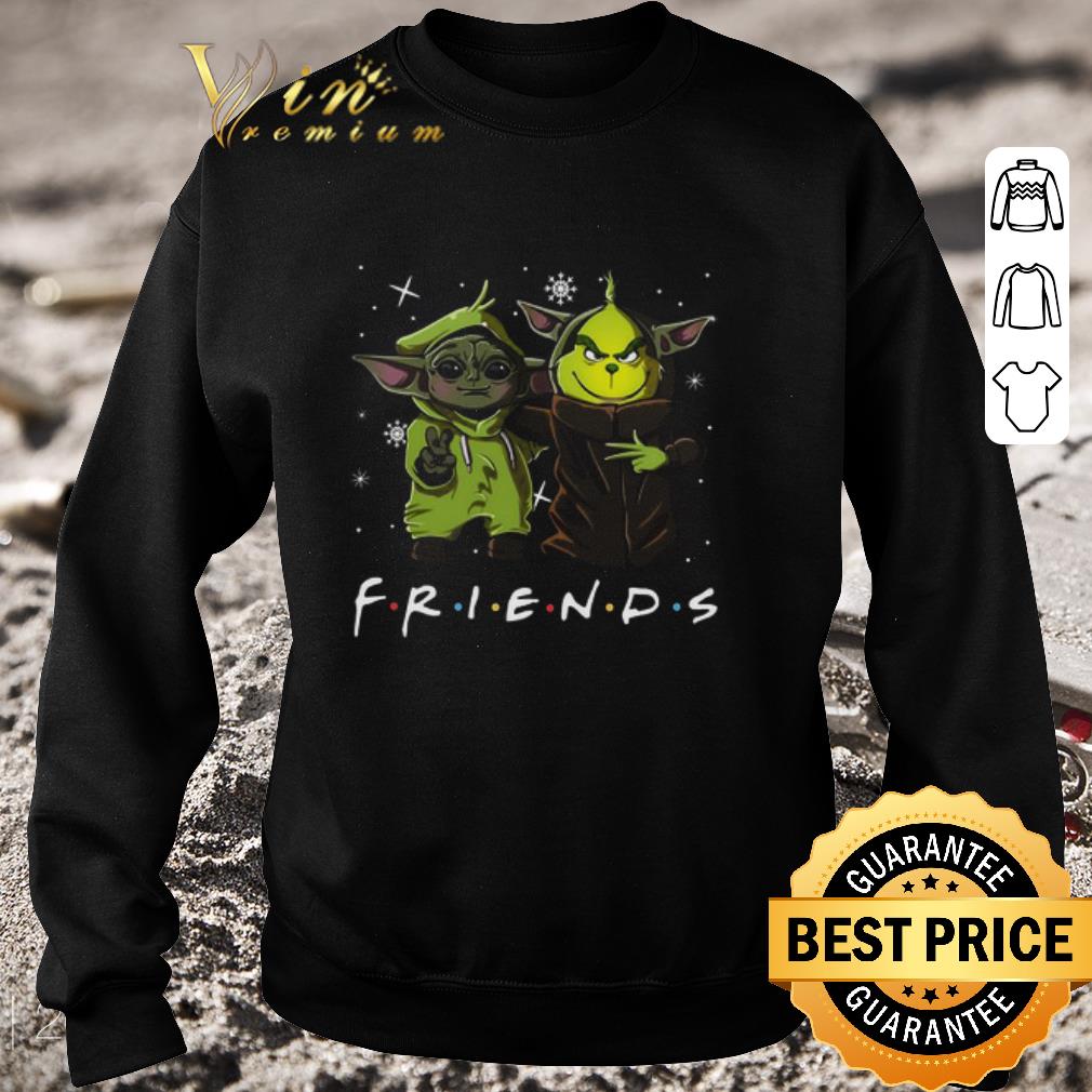 9d042213 nice friends baby yoda and grinch disney shirt 4 - Nice Friends Baby Yoda and Grinch Disney shirt