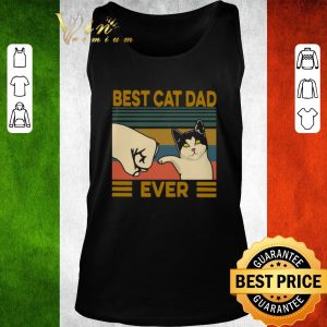 Premium Best Cat Dad Ever Vintage shirt 1