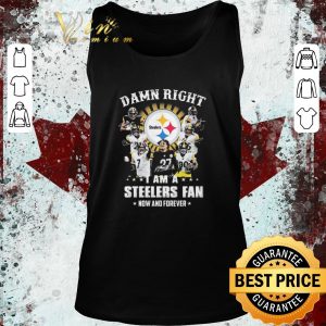 Funny Damn Right I Am A Steelers Fan Now And Forever shirt