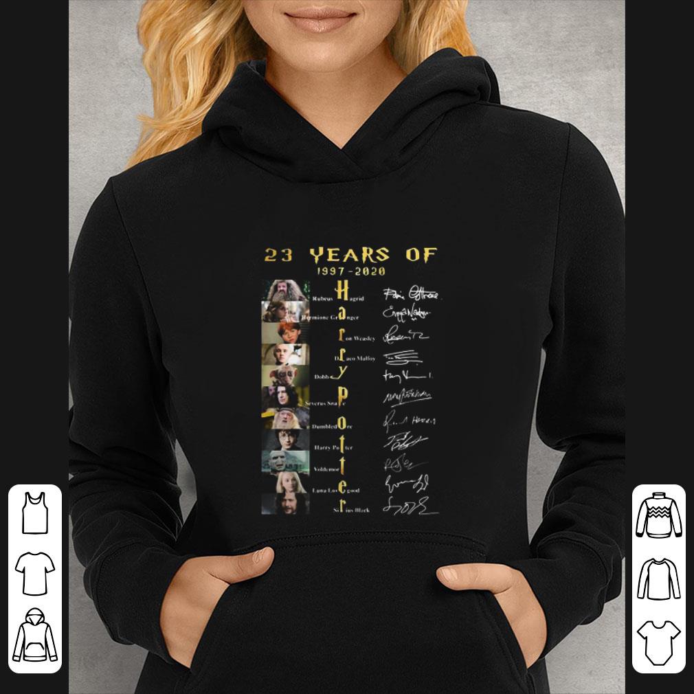 c6cb7a4c official 23 years of 1997 2020 harry potter characters signatures shirt 4 - Official 23 Years Of 1997 2020 Harry Potter Characters Signatures shirt