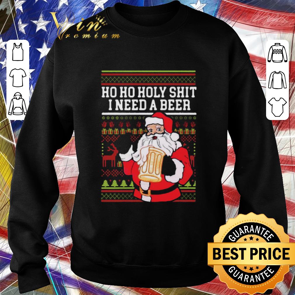 cd153707 original ho ho holy shit i need a beer santa christmas shirt 4 - Original Ho Ho Holy Shit I Need A Beer Santa Christmas shirt