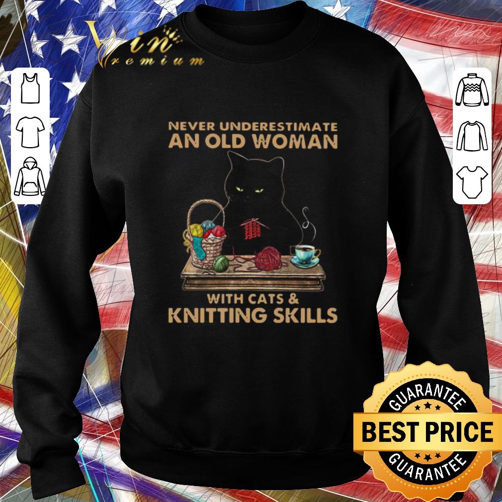 d016408a official never underestimate an old woman with cat and knitting skills shirt 4 - Official Never Underestimate An Old Woman With Cat And Knitting Skills shirt