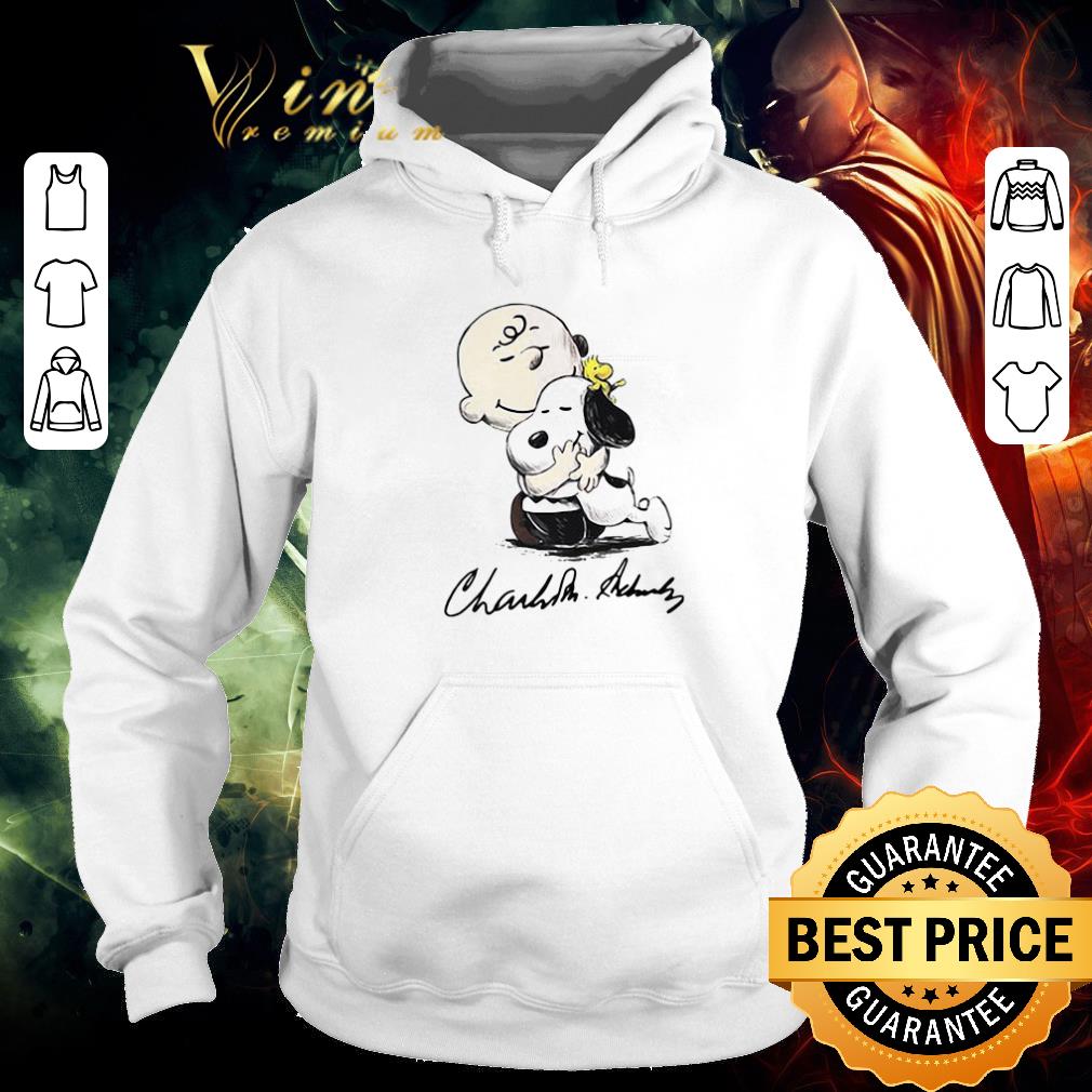dfbb8f52 premium charlie brown hug snoopy signature shirt 4 - Premium Charlie Brown Hug Snoopy Signature shirt