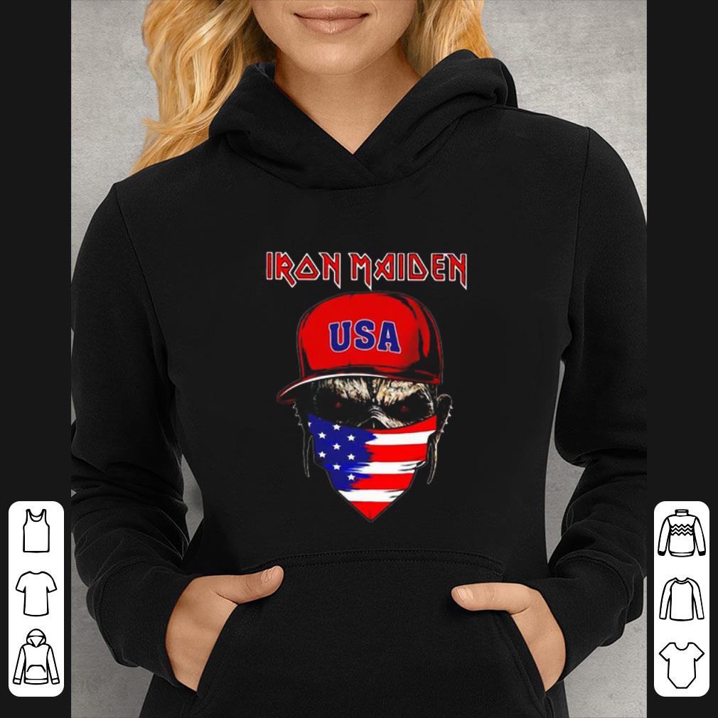 e0b26184 top skull iron maiden usa flag mask american flag shirt 4 - Top Skull Iron Maiden Usa Flag Mask American Flag shirt