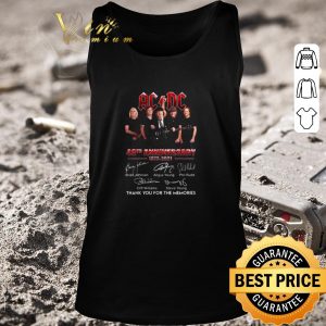 Premium ACDC band member 48th Anniversary 1973-2021 Signatures shirt