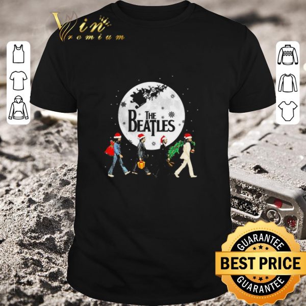 Official The Beatles Abbey Road Moon Christmas shirt