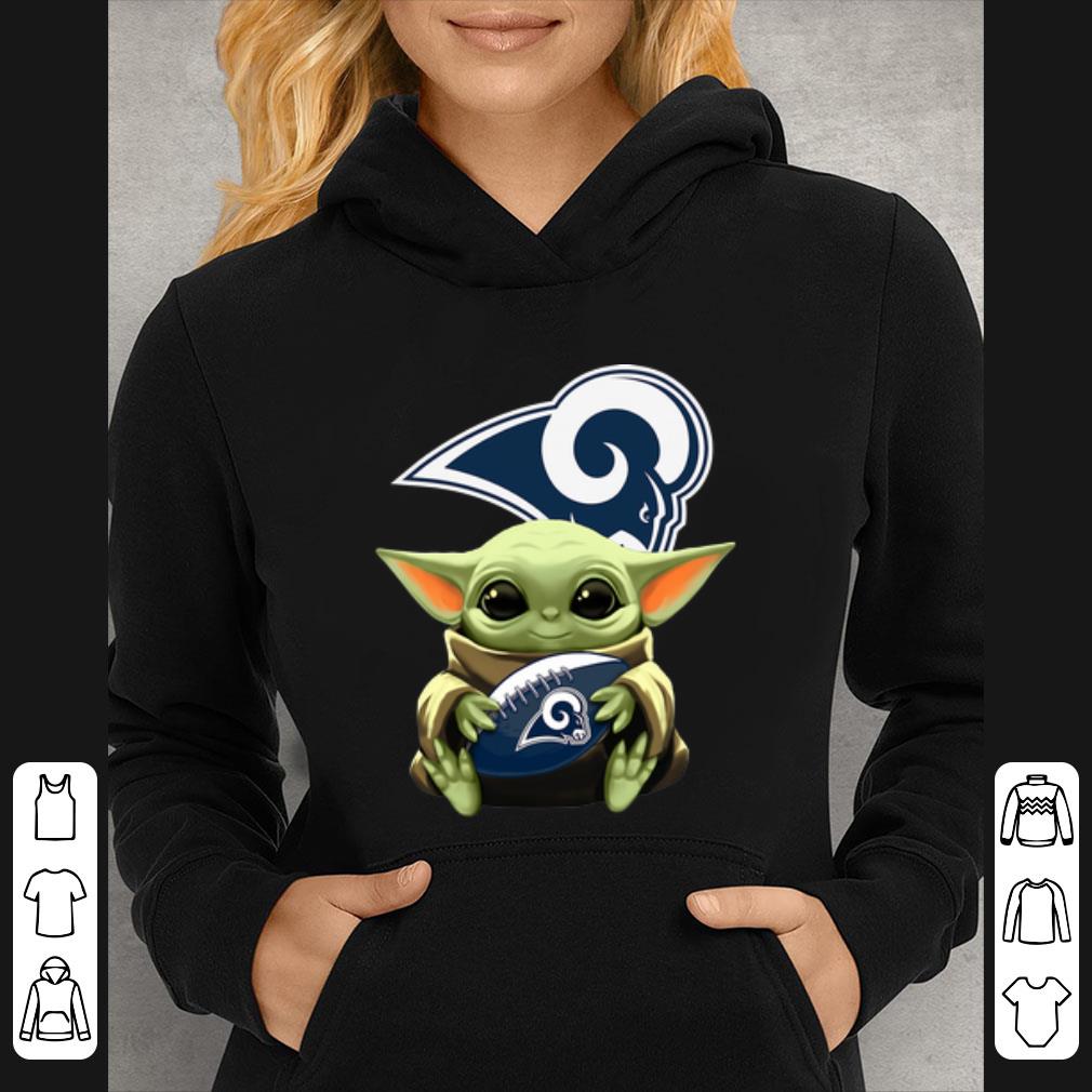 076a009f pretty star wars baby yoda hug los angeles rams shirt 4 - Pretty Star Wars Baby Yoda Hug Los Angeles Rams shirt