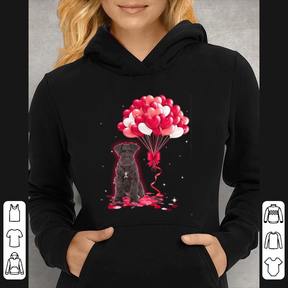 5c293148 awesome miniature schnauzer dog love balloons heart shirt 4 - Awesome Miniature Schnauzer dog Love Balloons heart shirt