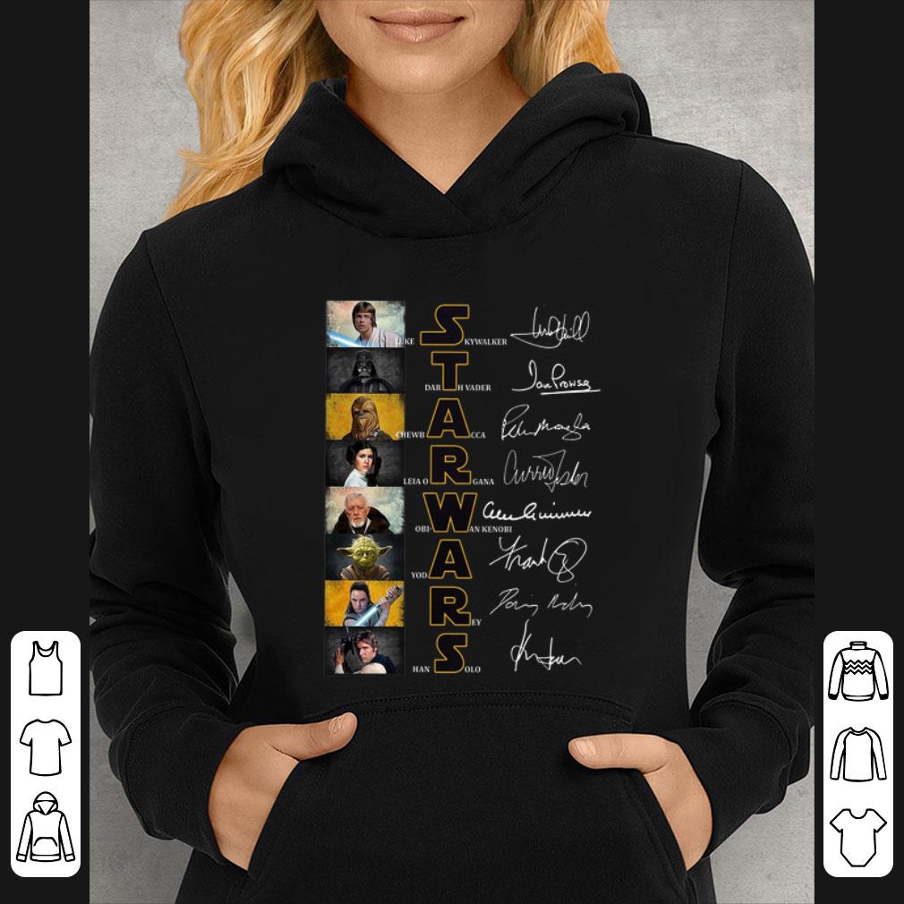 5c3f85ca top star wars luke skywalker darth vader chewbacca leia autographed shirt 4 - Top Star Wars Luke Skywalker Darth Vader Chewbacca Leia autographed shirt