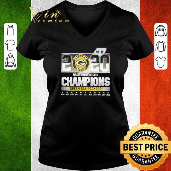 Nice Green bay Packers 2020 NFC North Division Champions shirt