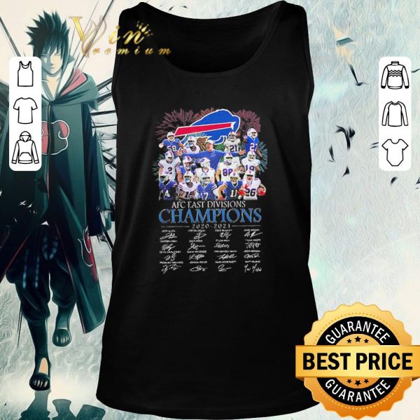 Funny Buffalo Bills AFC east division Champions 2020-2021 signatures shirt