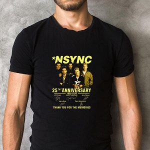 Hot NSYNC 25th anniversary 1995-2020 Signed thank you for the memories shirt