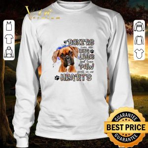 Top Boxers come into our lives and leave paw prints on our hearts shirt 2