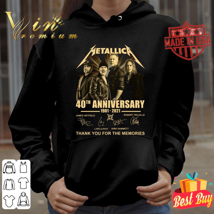 7d77a2bf metallica band member 40th anniversary 1981 2021 signatures shirt 4 - Original  Metallica band member 40th Anniversary 1981-2021 Signatures shirt