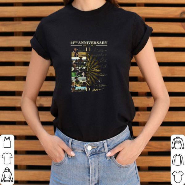 Pretty 14th Anniversary 2007-2021 Heartland TV Series Signatures shirt