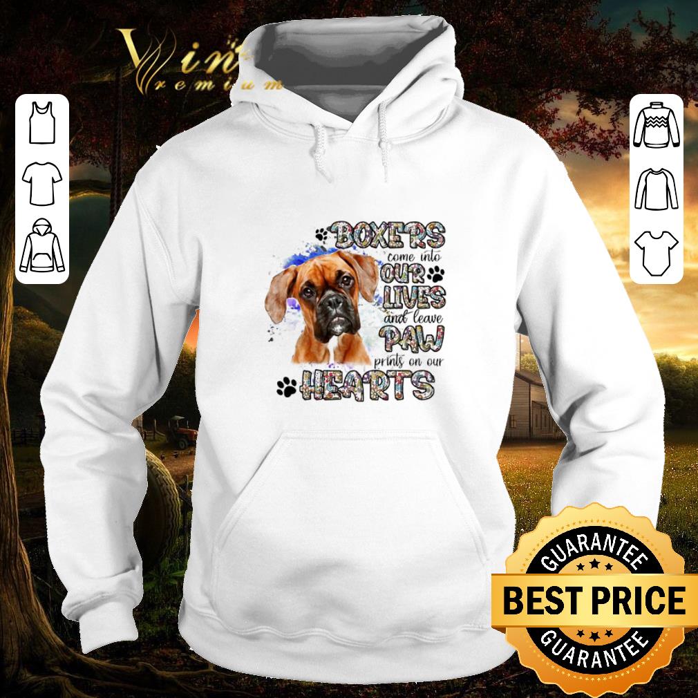 ab08ce6d top boxers come into our lives and leave paw prints on our hearts shirt 4 - Top Boxers come into our lives and leave paw prints on our hearts shirt