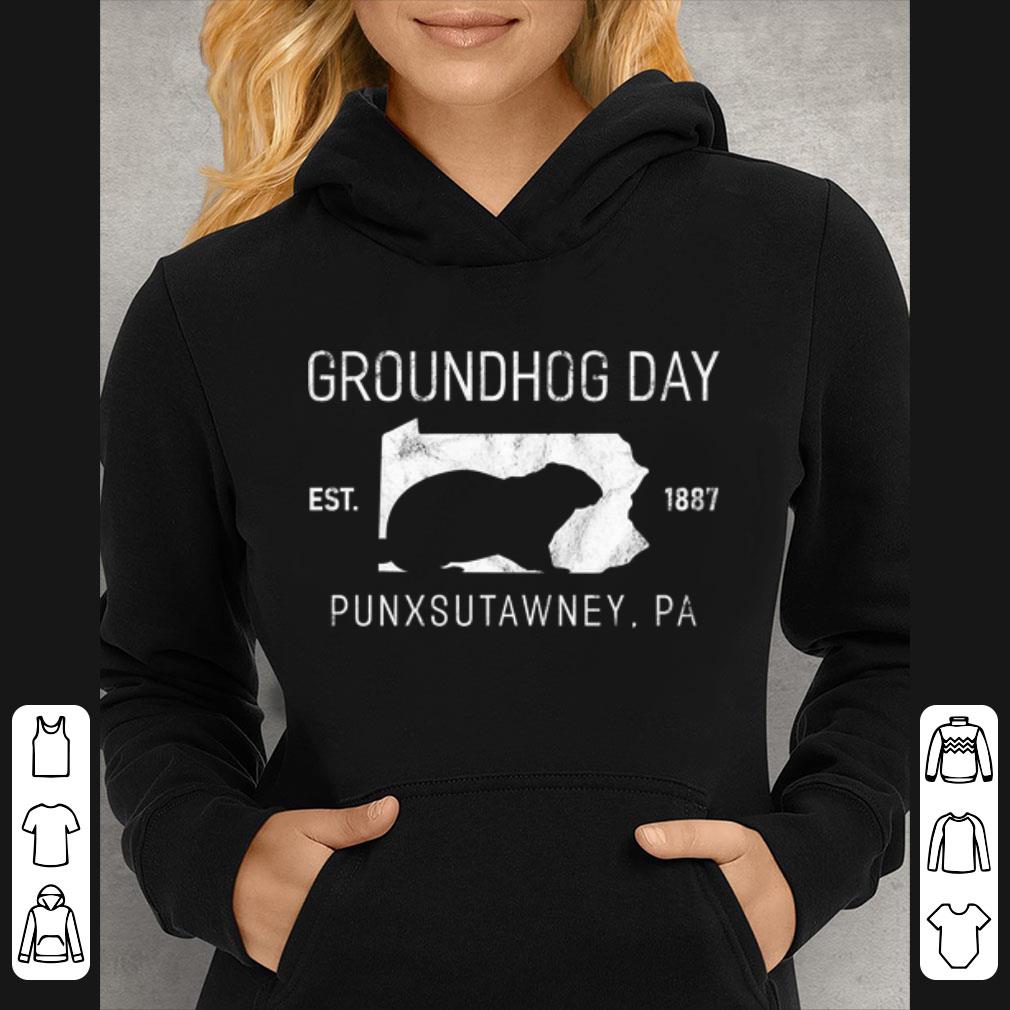 b3122657 premium groundhog day punxsutawney pa distressed est 1887 shirt 4 - Premium Groundhog Day Punxsutawney PA Distressed Est 1887 shirt
