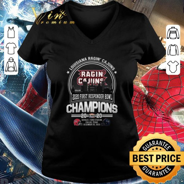 Premium 2020 Louisiana Ragin Cajuns First Responder Bowl Champions 2020 shirt