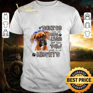 Top Boxers come into our lives and leave paw prints on our hearts shirt
