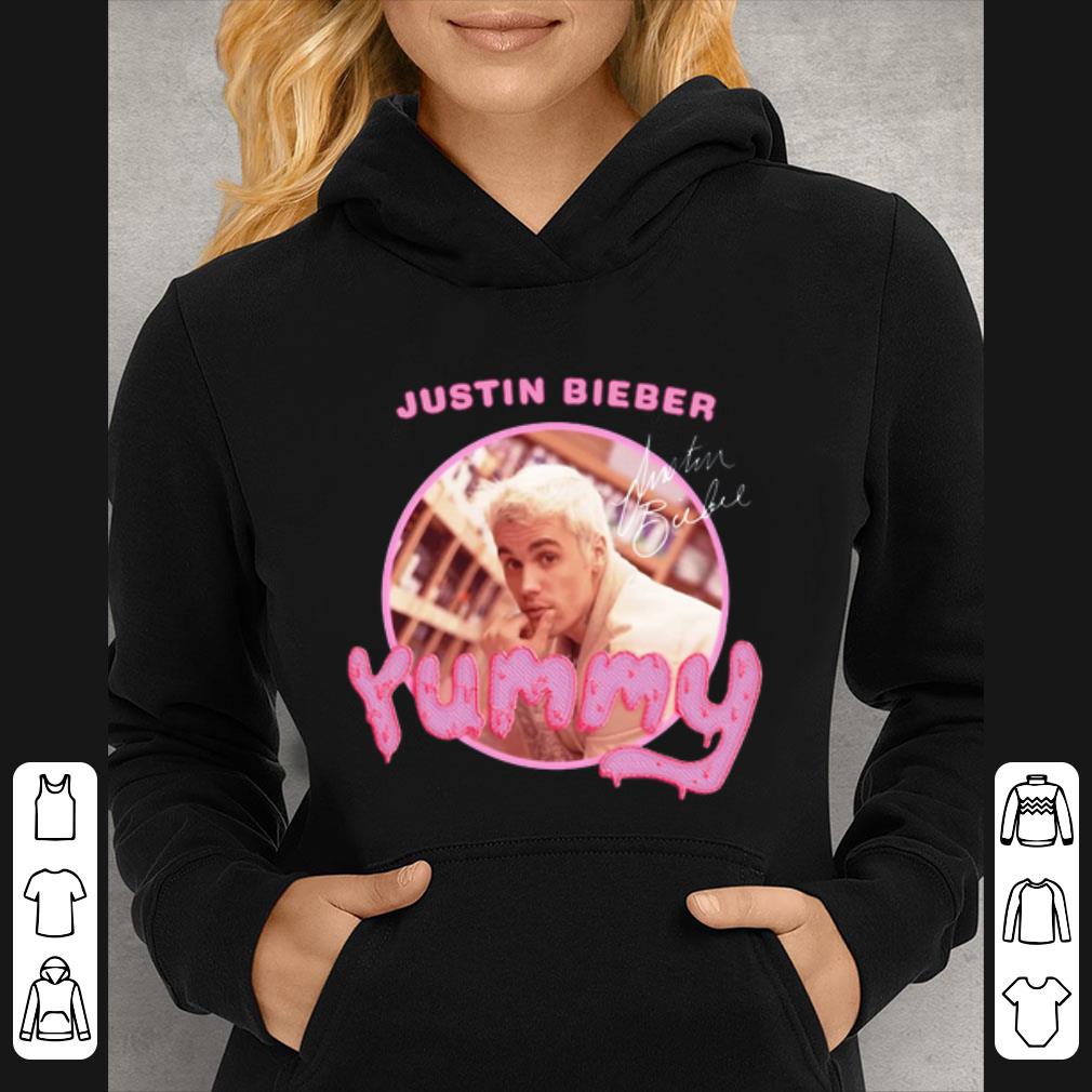 f3e97484 great justin bieber yummy signature shirt 4 - Great Justin Bieber Yummy Signature shirt