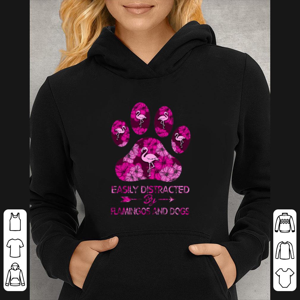 f4a90cd5 hot easily distracted by flamingos and dogs shirt 4 - Hot Easily Distracted By Flamingos And Dogs shirt