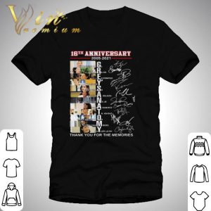 16th Anniversary 2005 2021 Grey’s Anatomy Thank You For The Memories Signatures shirt