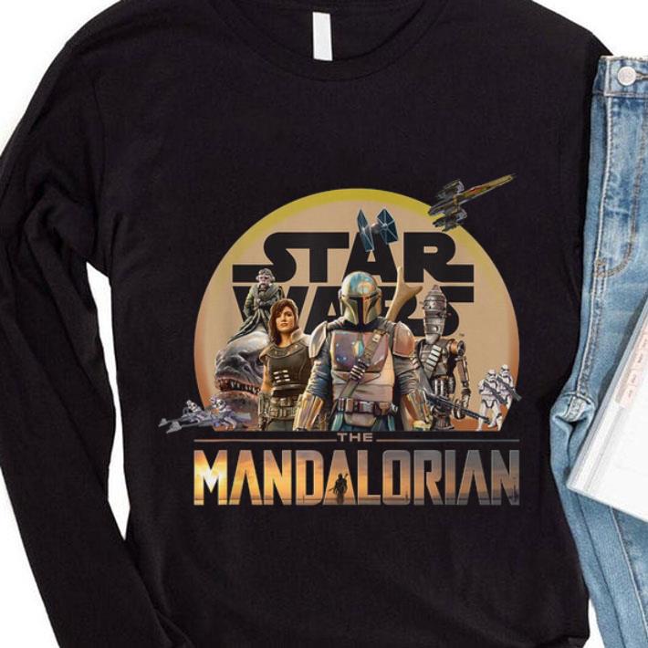 2ca1acdf star wars characters the mandalorian shirt 4 - Hot Star Wars Characters The Mandalorian Shirt