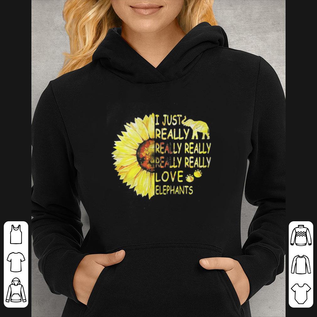 85c8c7cd great sunflower i just really really really really really love elephants shirt 4 - Great Sunflower I Just Really Really Really Really Really Love Elephants shirt
