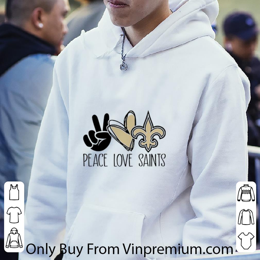 95684631 pretty peace love new orleans saints shirt 4 - Pretty Peace Love New Orleans Saints shirt
