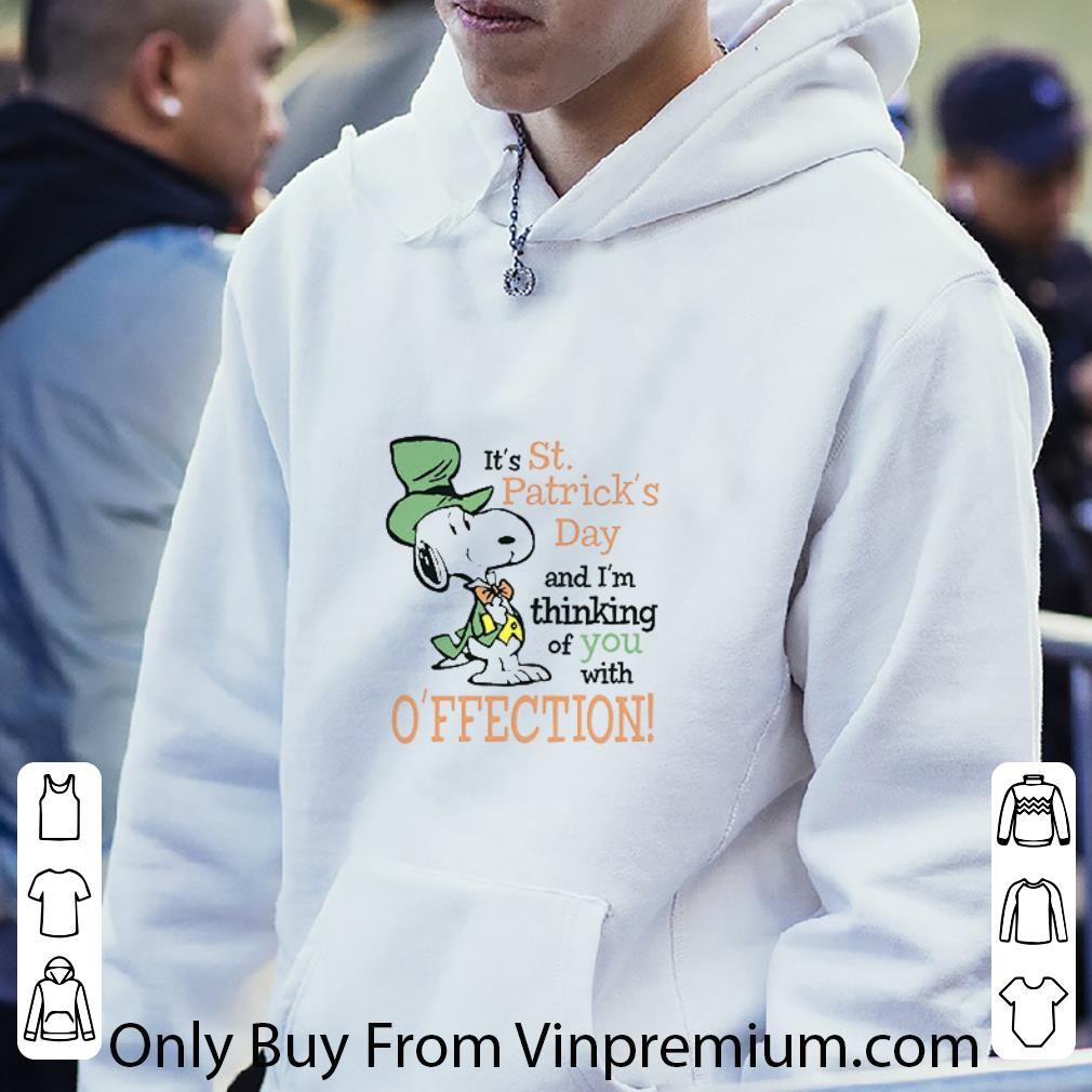 a8a30f3d premium snoopy it s st patrick s day and i m thinking of you with affection shirt 4 - Premium Snoopy It's St. Patrick's Day and I'm thinking of you with affection shirt