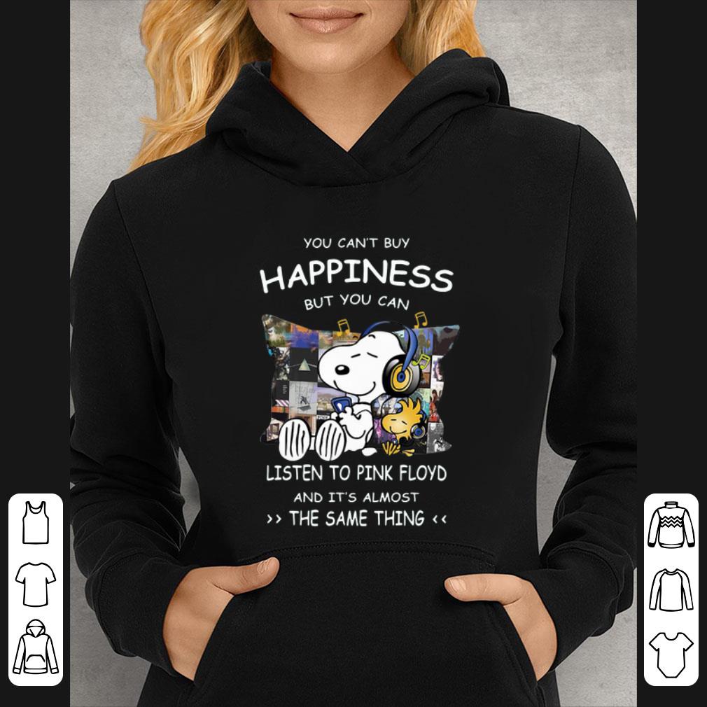 bffbc531 top snoopy you can t buy happiness but you can listen to pink floyd shirt 4 - Top Snoopy you can’t buy happiness but you can listen to Pink Floyd shirt