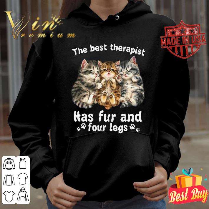 c416c70e cute cats the best therapist has fur and four legs shirt 4 - Premium Cute Cats The Best Therapist Has Fur And Four Legs Shirt