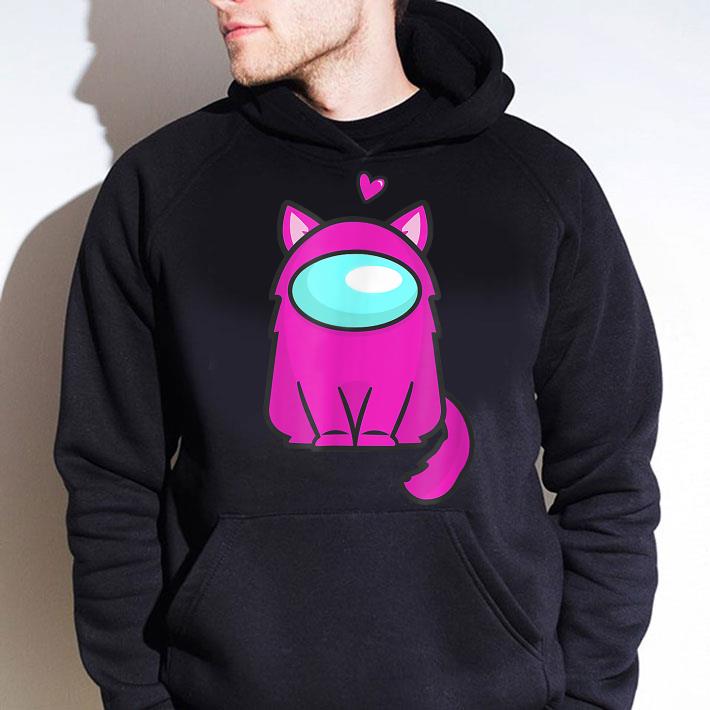d4aecc48 pink cat astronaut among us game shirt 4 - Original Pink Cat Astronaut Among Us Game Shirt